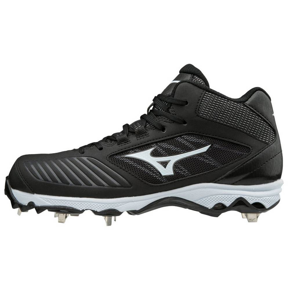 Tenis Softball Mizuno 9-Spike Advanced Sweep 4 Mid Metal - Mulher - Pretas/Branco - WDVYL9678